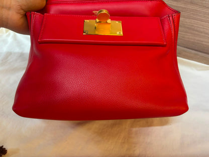Hermes 2424 Mini Evercolour Swift Rouge De Coeur GHW #Y