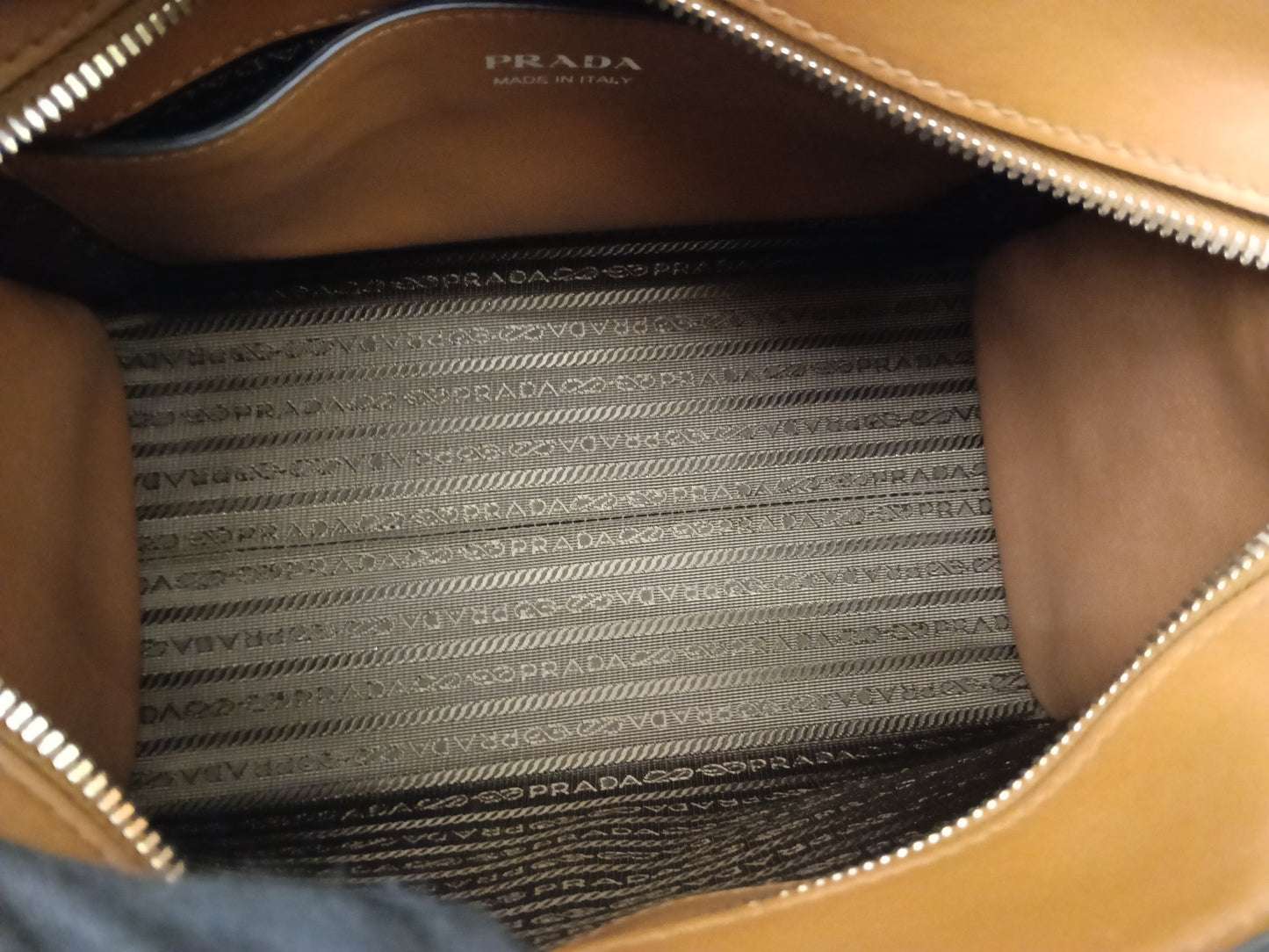 Prada Saffiano Cuir+C Cognac GHW