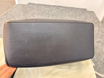 Loewe Puzzle Small Grained Navy Black GHW 2018