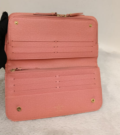 LV Insolite Long Wallet Monogram Salmon Pink