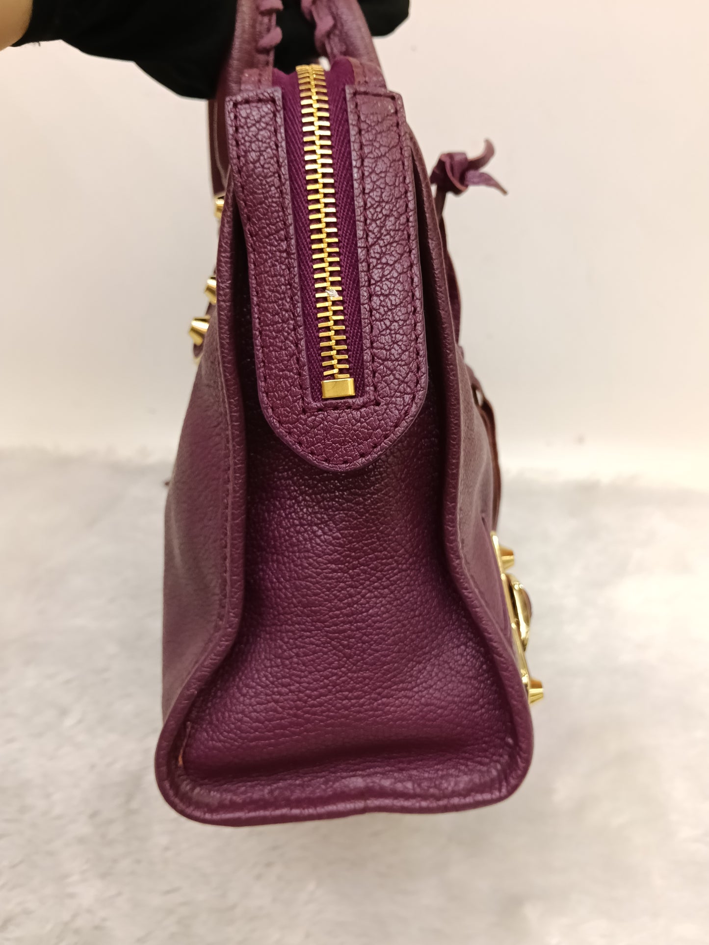 Balenciaga Small City Edge Prune GHW 2017