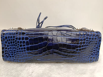 *NEW* Balenciaga Small City Edge Croco Blue SHW 2023