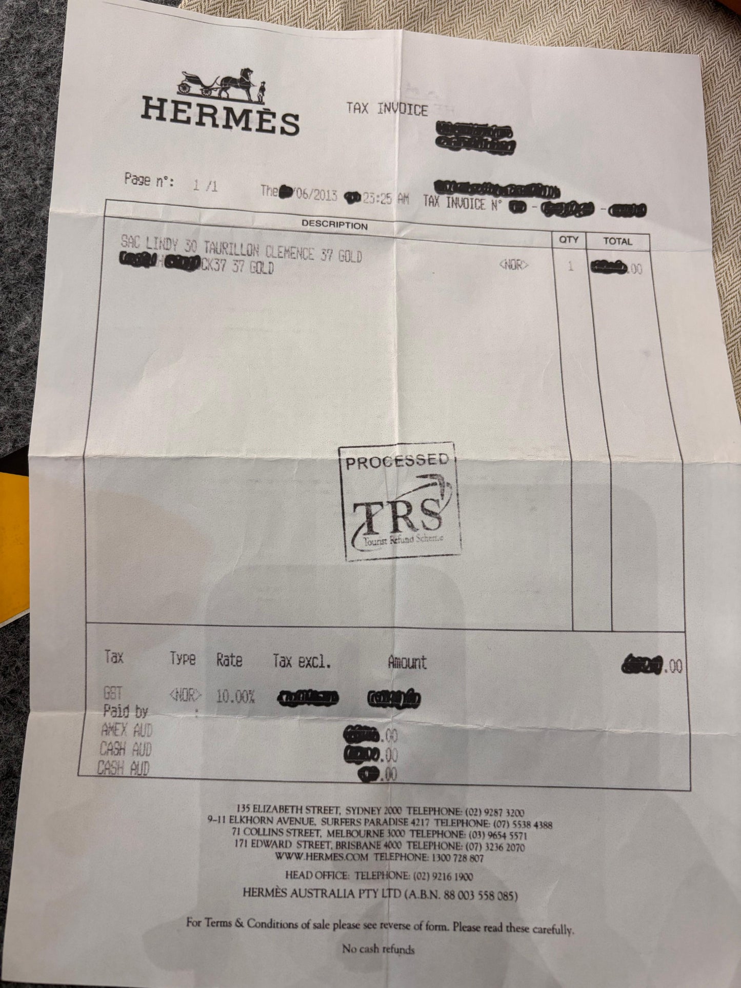 Lindy 30 Clem Gold PHW #Q square