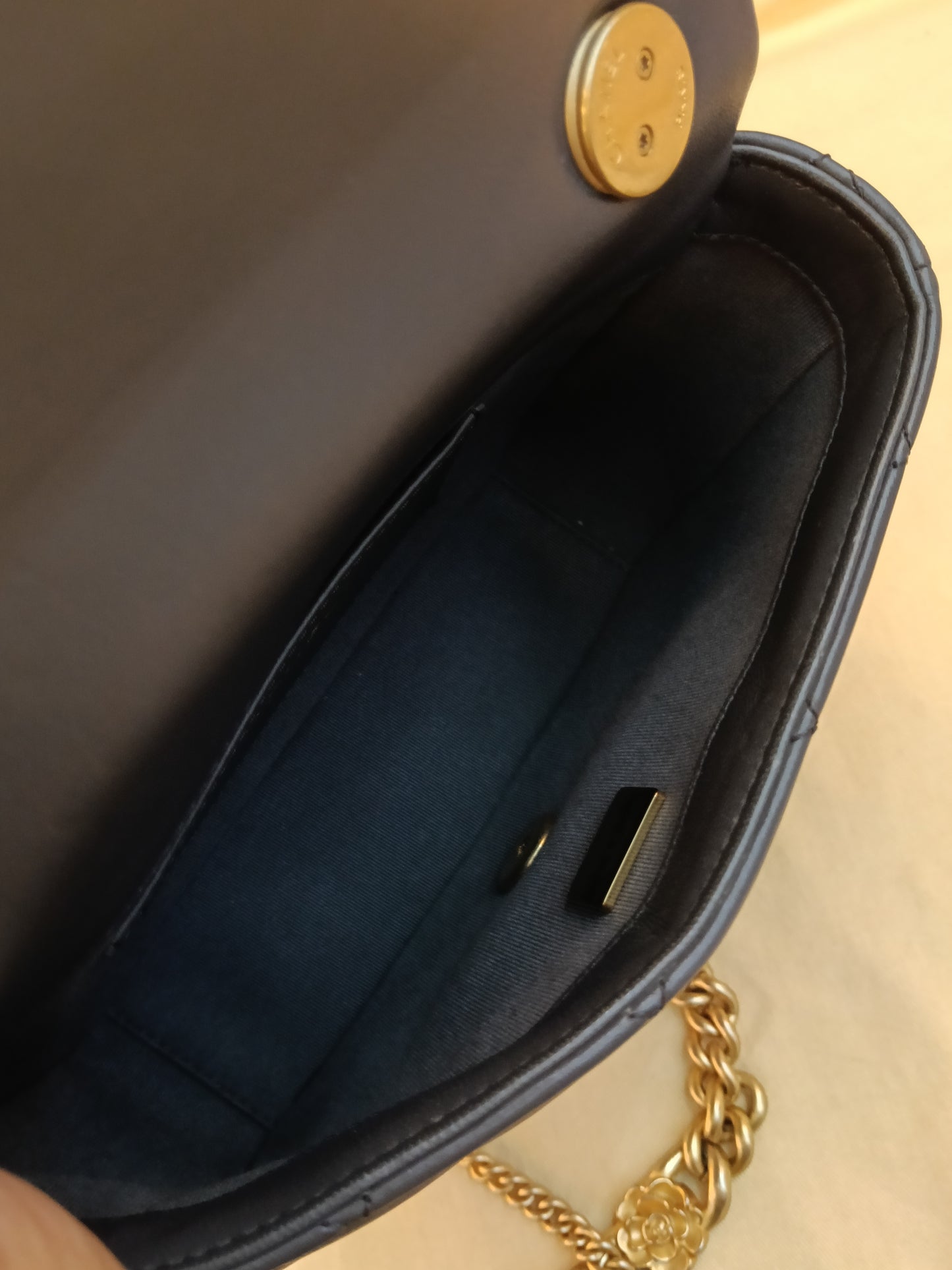 Chanel Seasonal Mini Flap Crush on Chain Calfskin Grey GHW (CHIP)