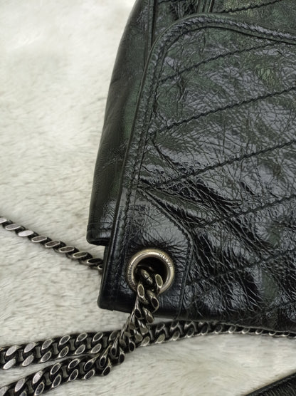 YsL Niki Medium Calfskin Black RHW 2018