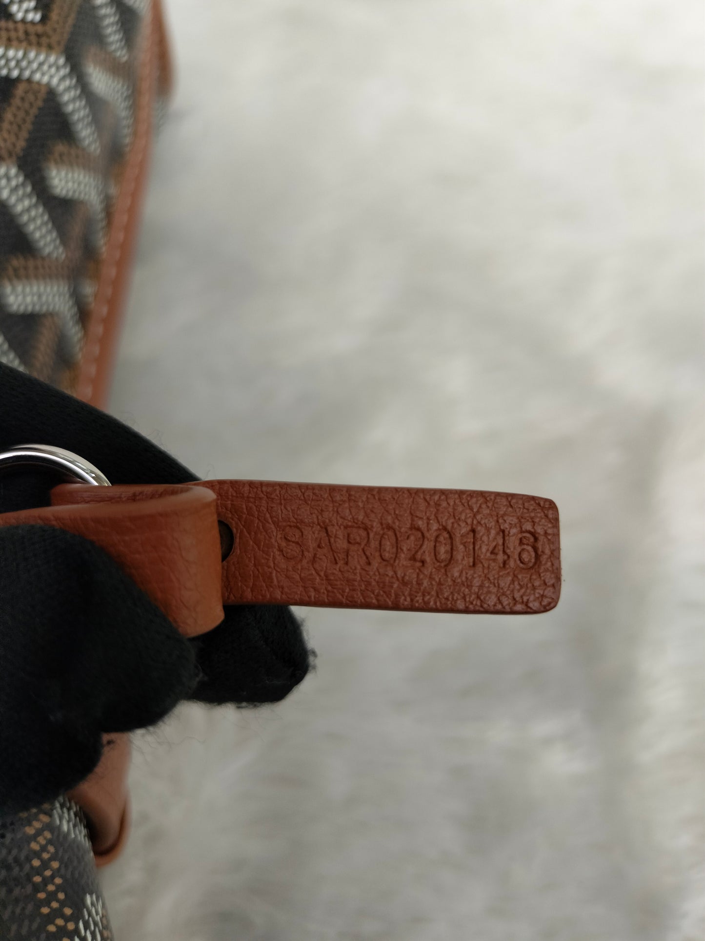 Goyard Anjou Mini Black Tan