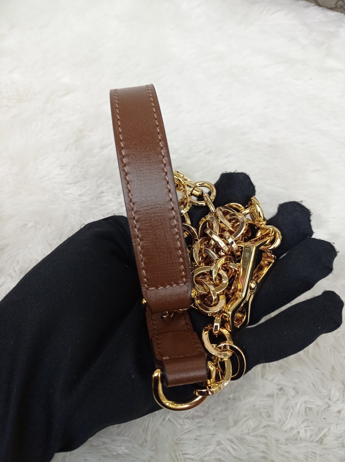 Gucci Top Handle Horsebit Medium Brown GHW