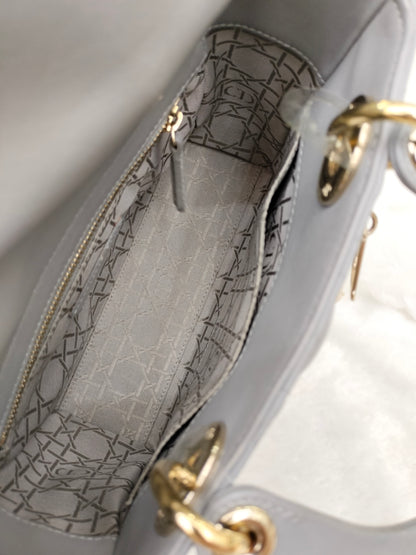 Lady Dior Small Lamb Grey GHW 2016