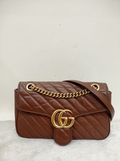 Gucci Marmont Small Brown GHW