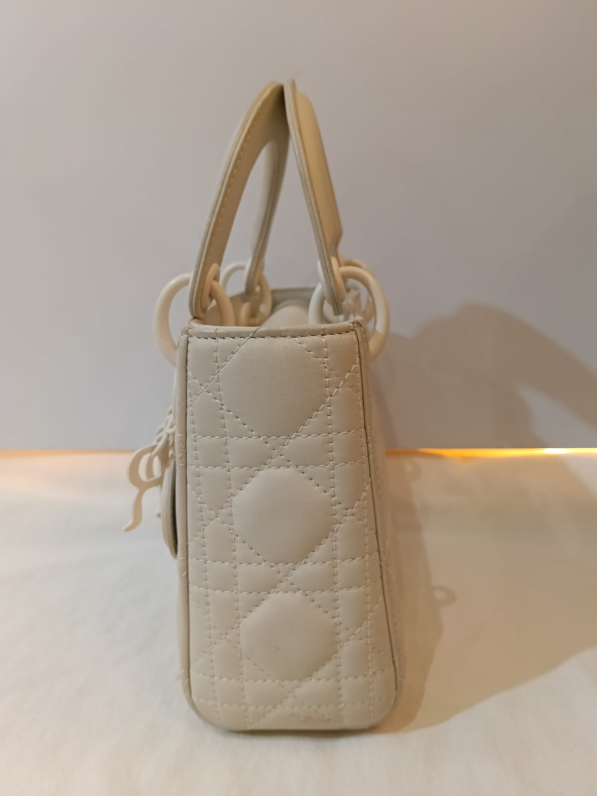 Lady Dior Mini Cannage Ultra Matte White 2020