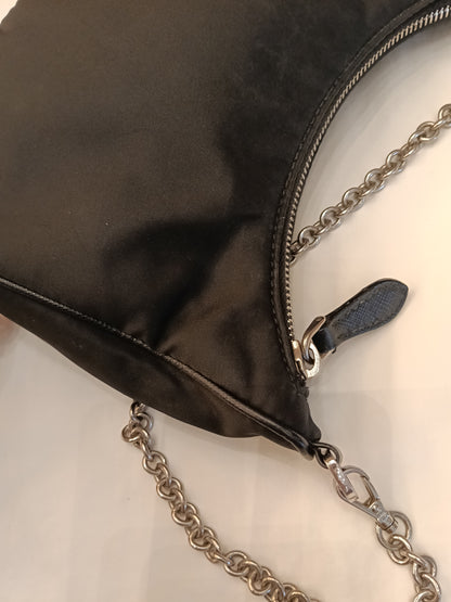 Prada Re Edition Multi Pochette Nylon Black SHW