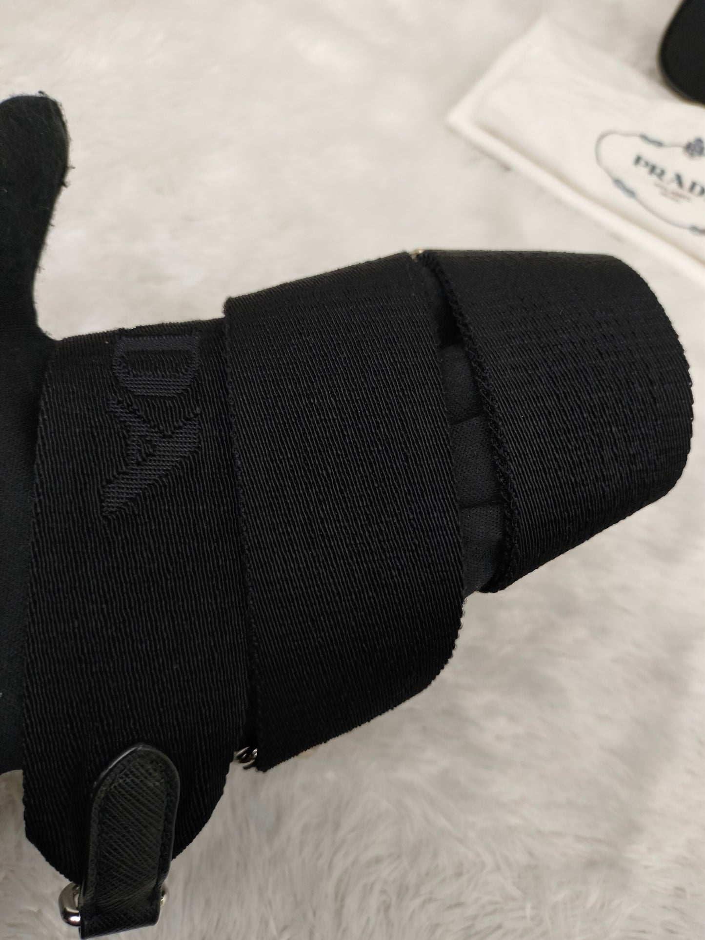 Prada Tessuto Saffian Nero Multi Pochette Re Edition Nylon SHW 2021