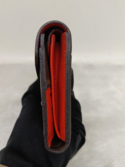 LV Portefeuille Marie Lou Long Wallet Monogram Epi Piment 2014