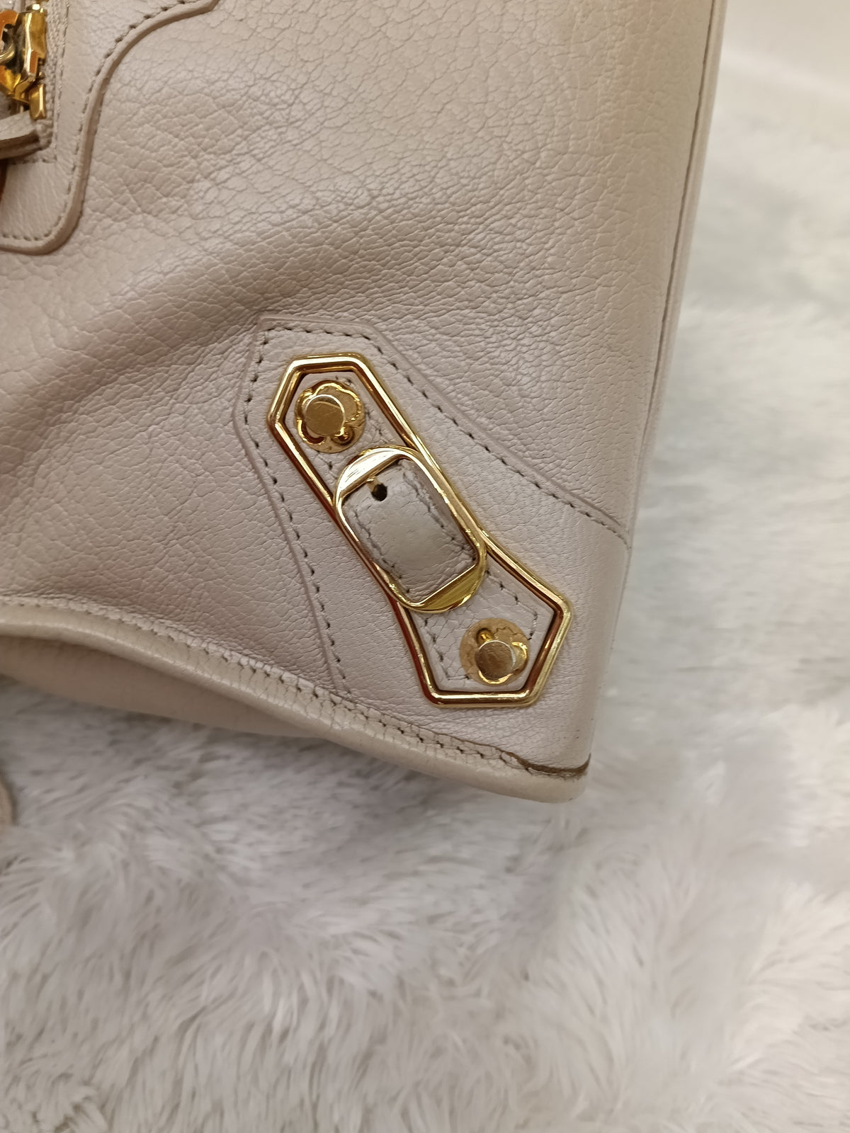 Balenciaga Small City Edge Beige GHW 2016