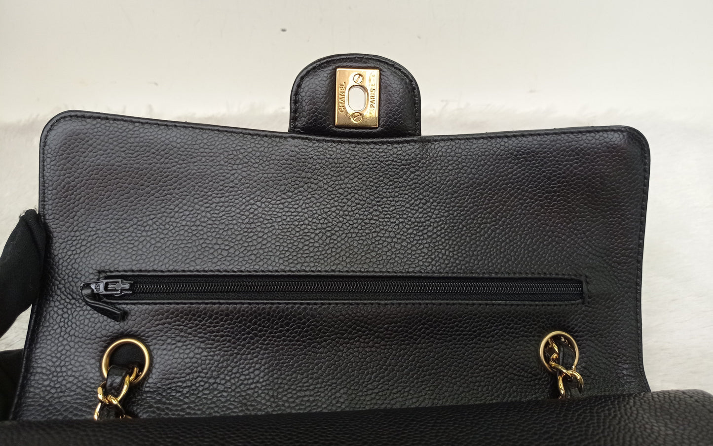 Chanel Medium Caviar Black GHW DF #21