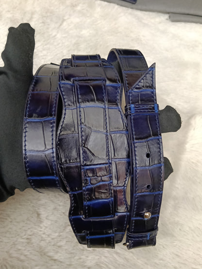 *NEW* Balenciaga Small City Edge Croco Blue SHW 2023