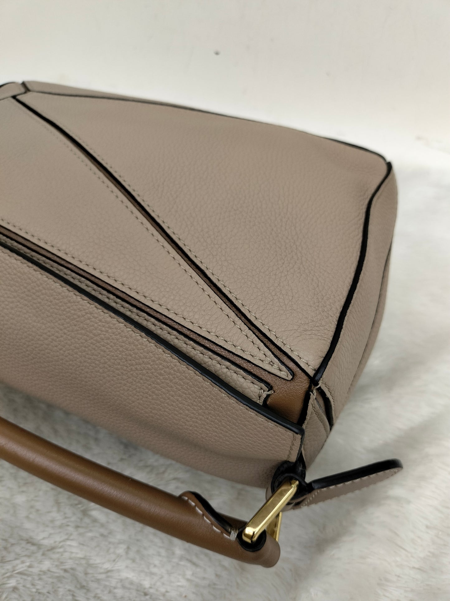 Loewe Puzzle Small Grained Sand Mink GHW 2020