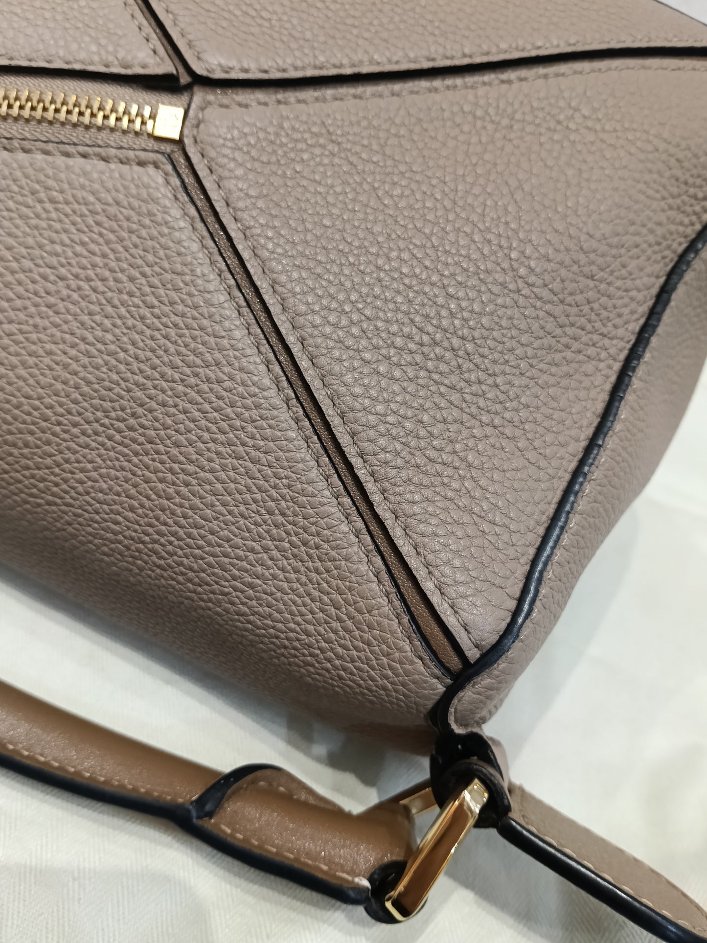 Loewe Puzzle Small Grained Sand Mink GHW 2020