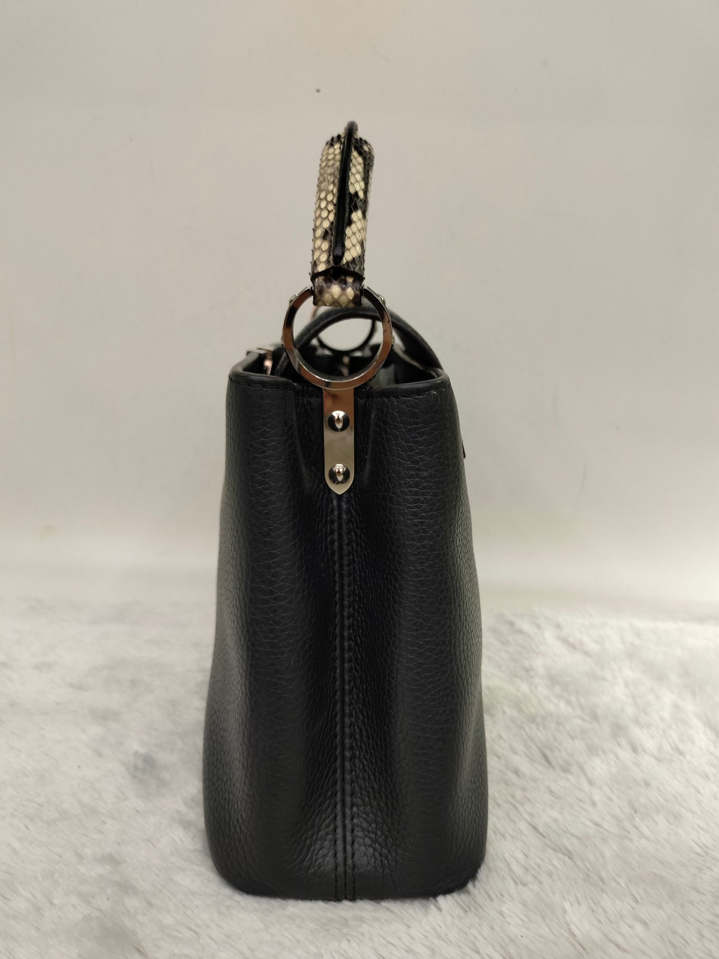 LV Capucines BB Black Handle Python 2018