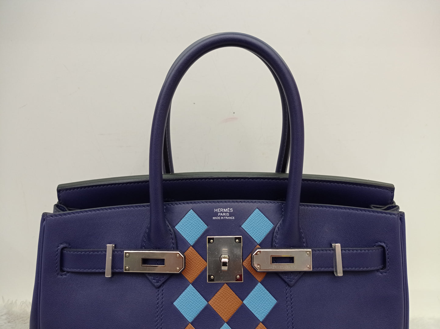 B30 Tressage Swift Epsom Bleu Encre Bleu Du Nord PHW #D