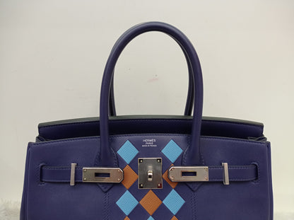 B30 Tressage Swift Epsom Bleu Encre Bleu Du Nord PHW #D