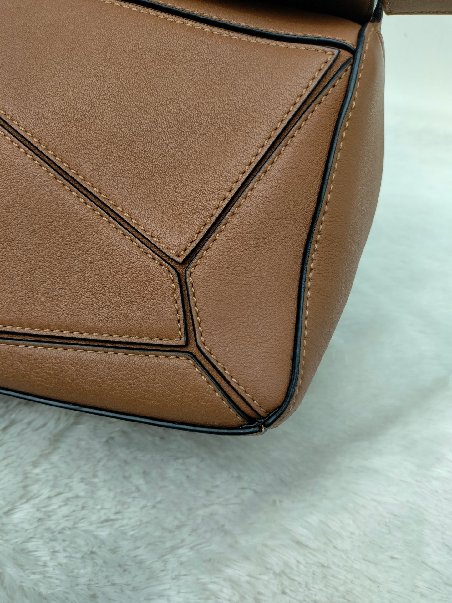 Loewe Puzzle Small Tan SHW 2019