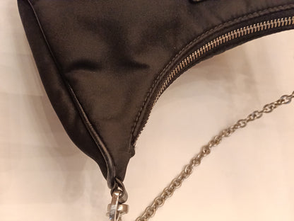 Prada Re Edition Multi Pochette Nylon Black SHW