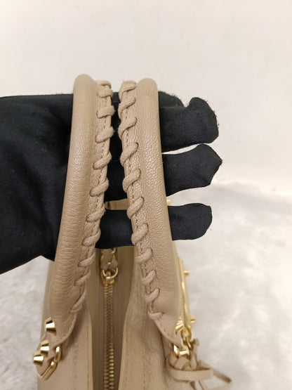 Balenciaga Small City Edge Beige GHW 2019