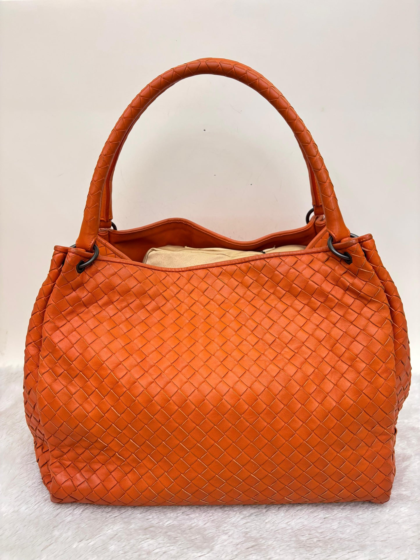 Bottega Veneta Parachute Intrecciato Tote Orange RHW 2011