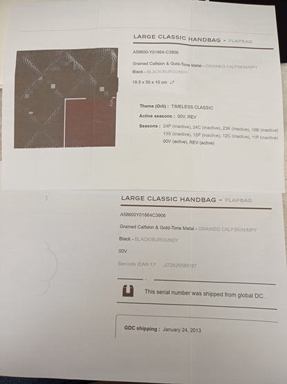 Chanel Jumbo Caviar Black GHW DF #17