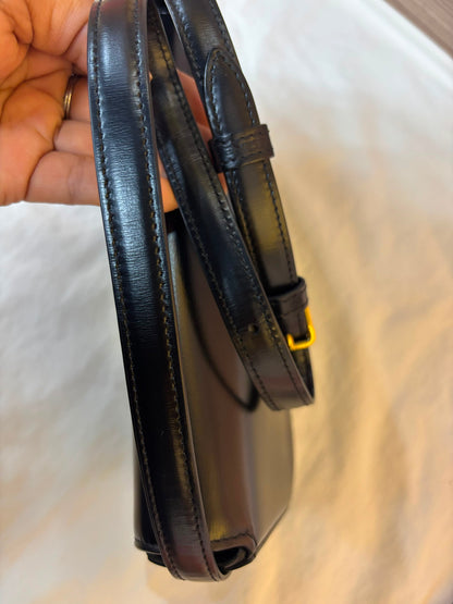 Celine Triomphe Shoulder Calfskin Black GHW 2022