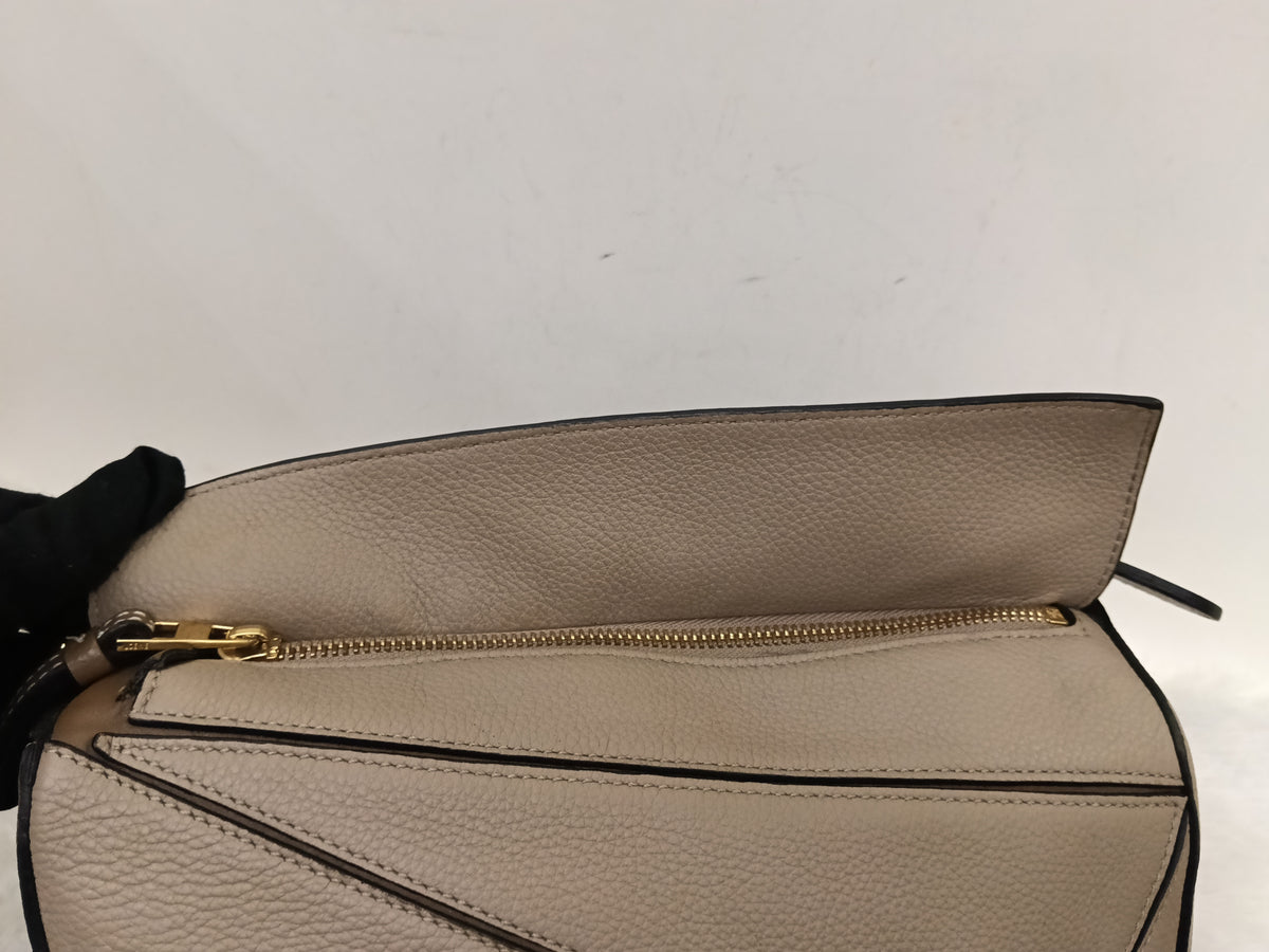 Loewe Puzzle Small Grained Sand Mink GHW 2020