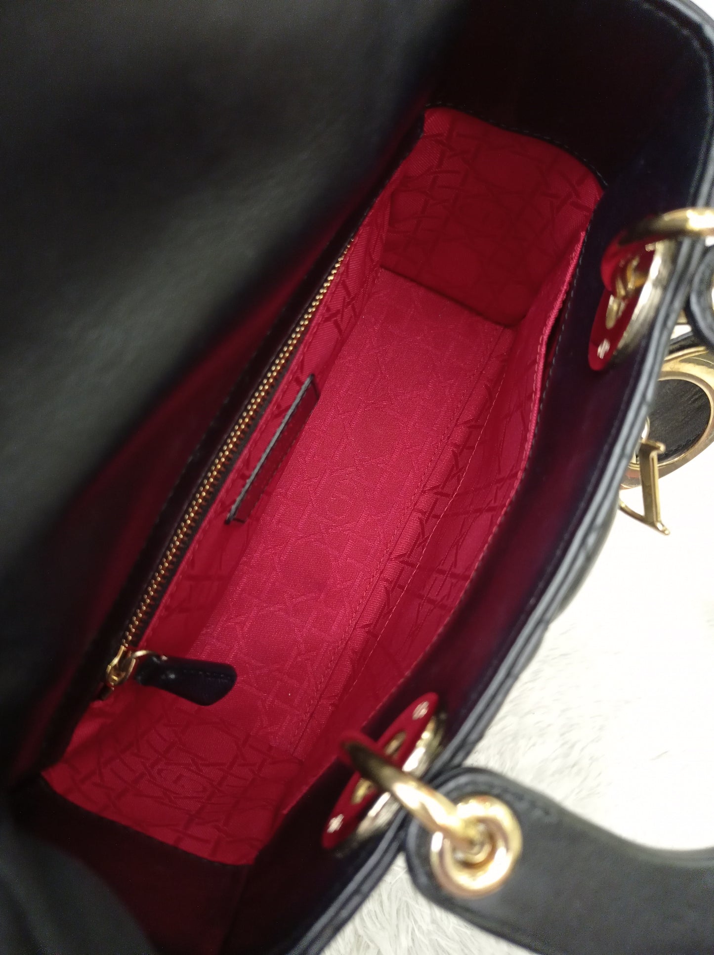 Lady Dior Small Lamb Black GHW 2018