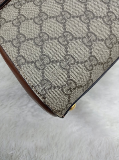 Gucci Top Handle Horsebit Medium Brown GHW