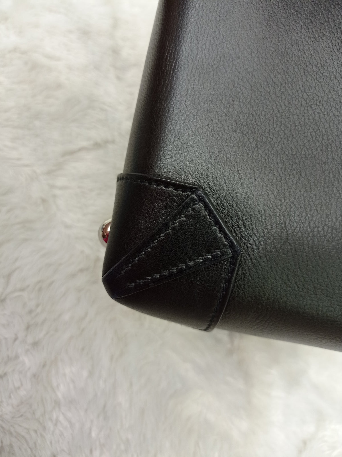 Hermes Sac Maxibox 29 Evergrain Noir PHW #T