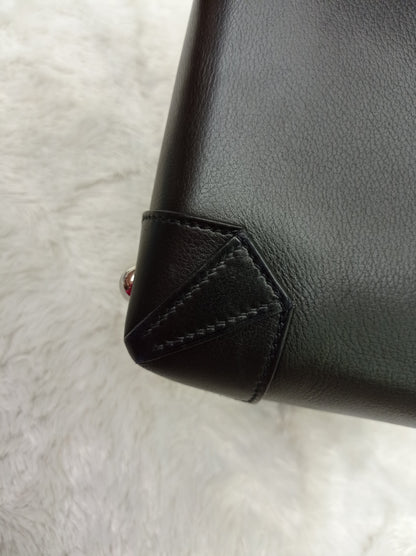 Hermes Sac Maxibox 29 Evergrain Noir PHW #T