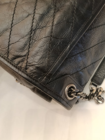 YsL Niki Medium Calfskin Black RHW 2018