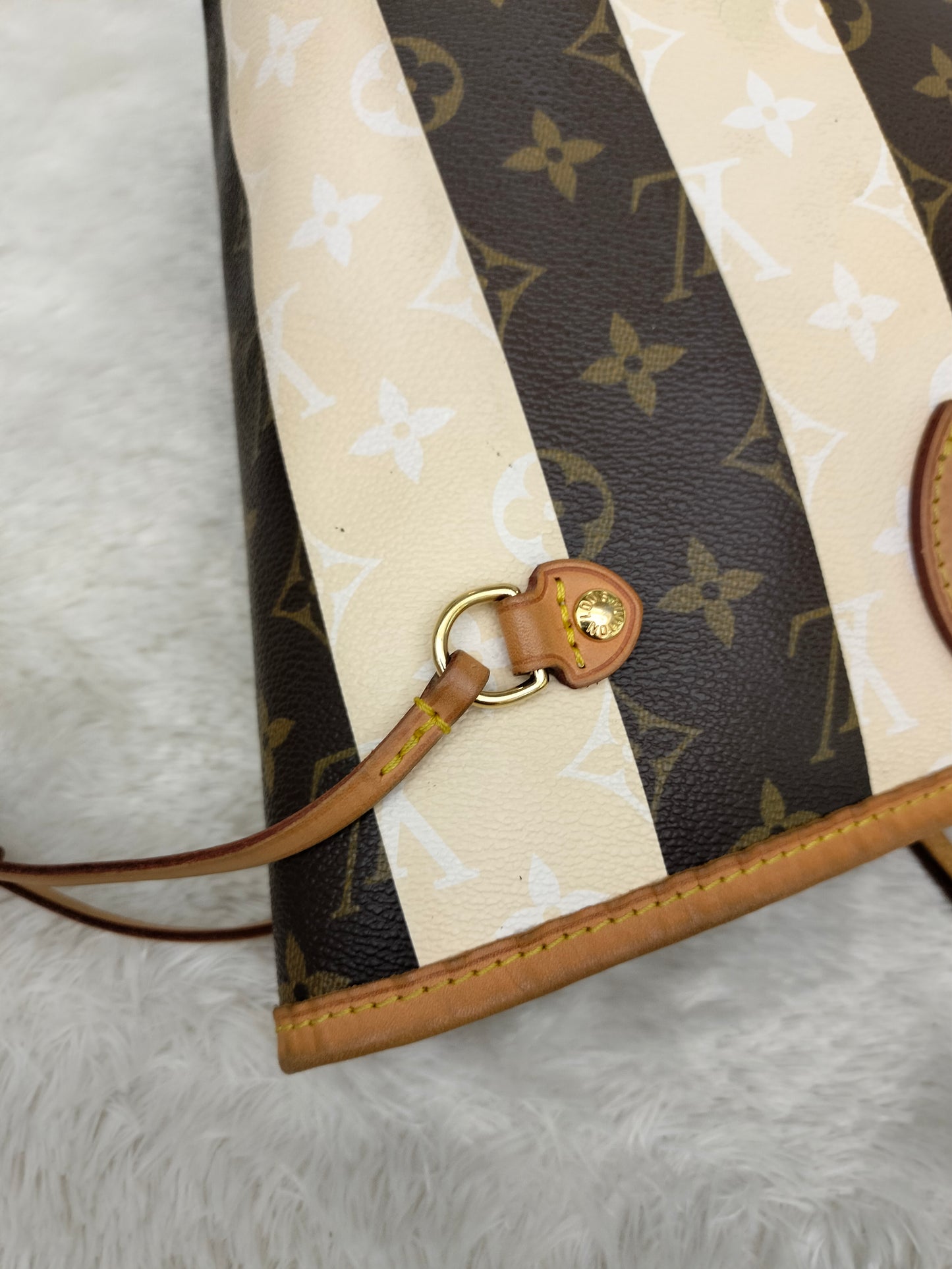LV Neverfull MM Monogram Rayures