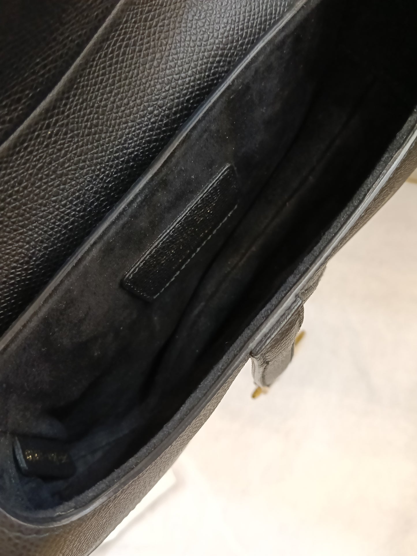 Dior Saddle Mini Grained Black GHW 2019