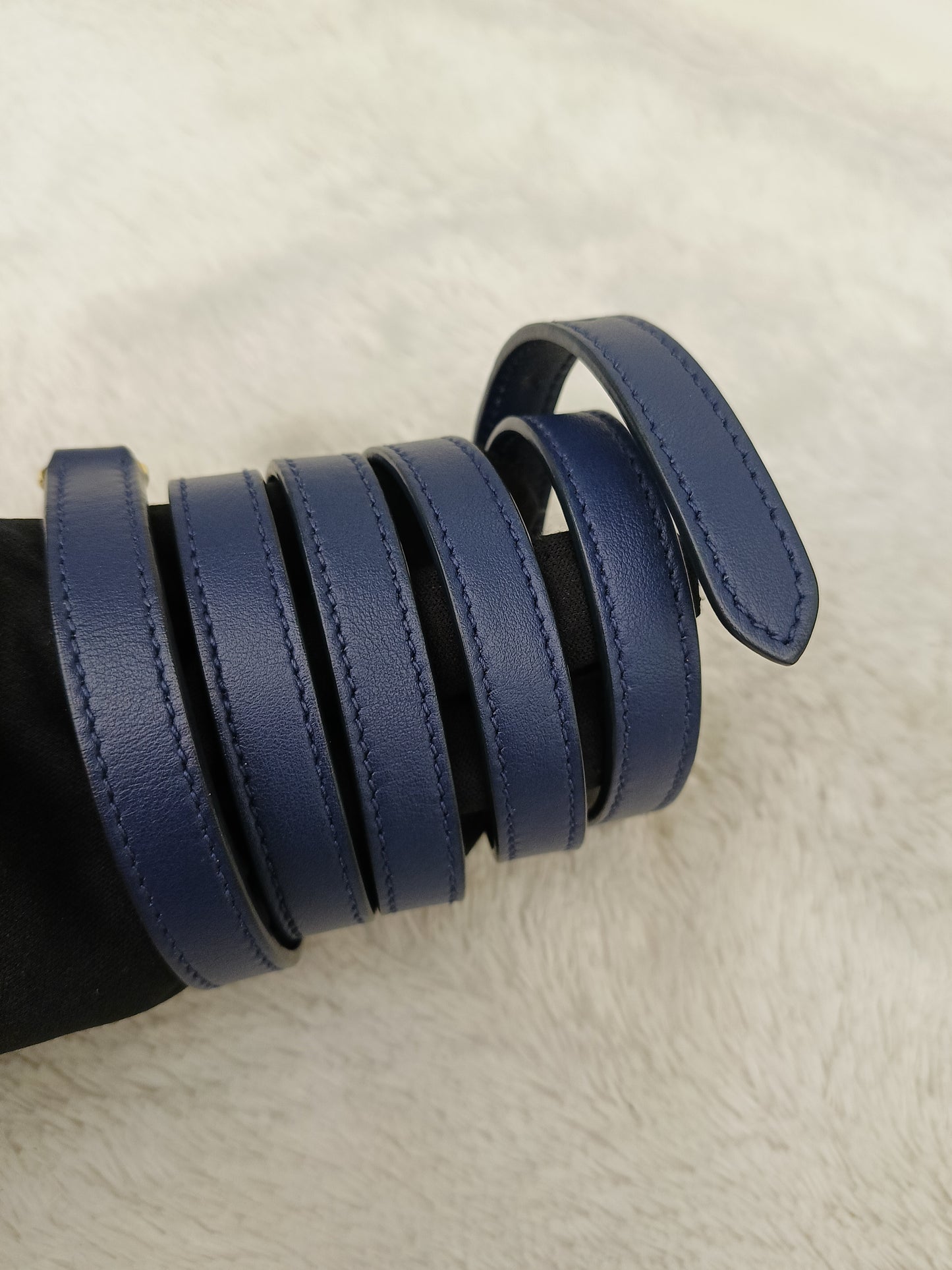 Prada Saffiano Bibliotheque 2 Way Tote Bluette Red GHW