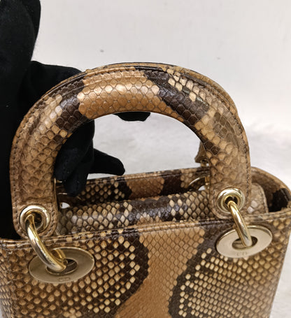 Lady Dior Mini Python GHW 2019