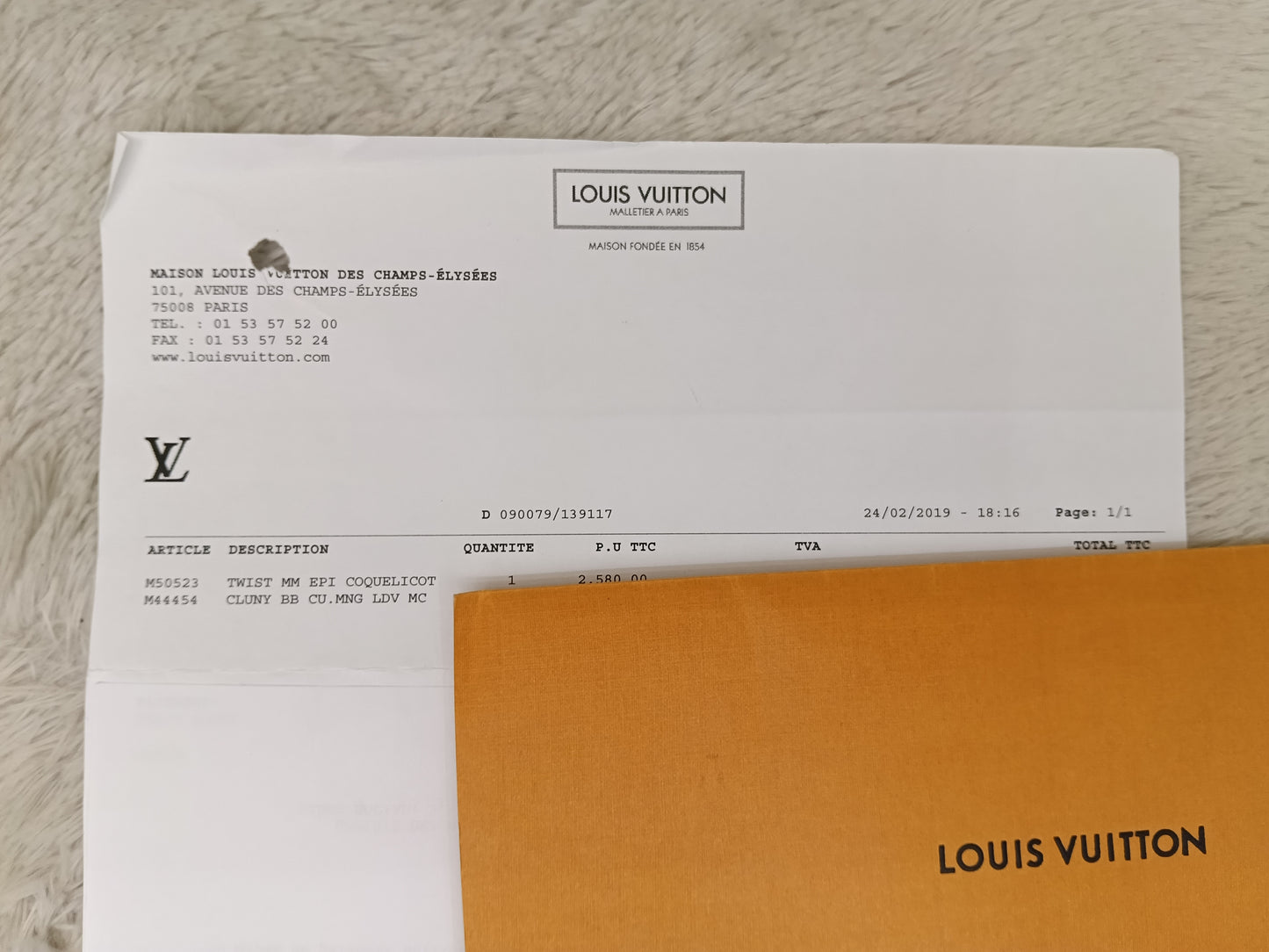 LV Cluny BB Cu Monogram LDV MC 2018