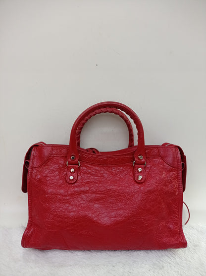 Balenciaga Small City Classic Red SHW