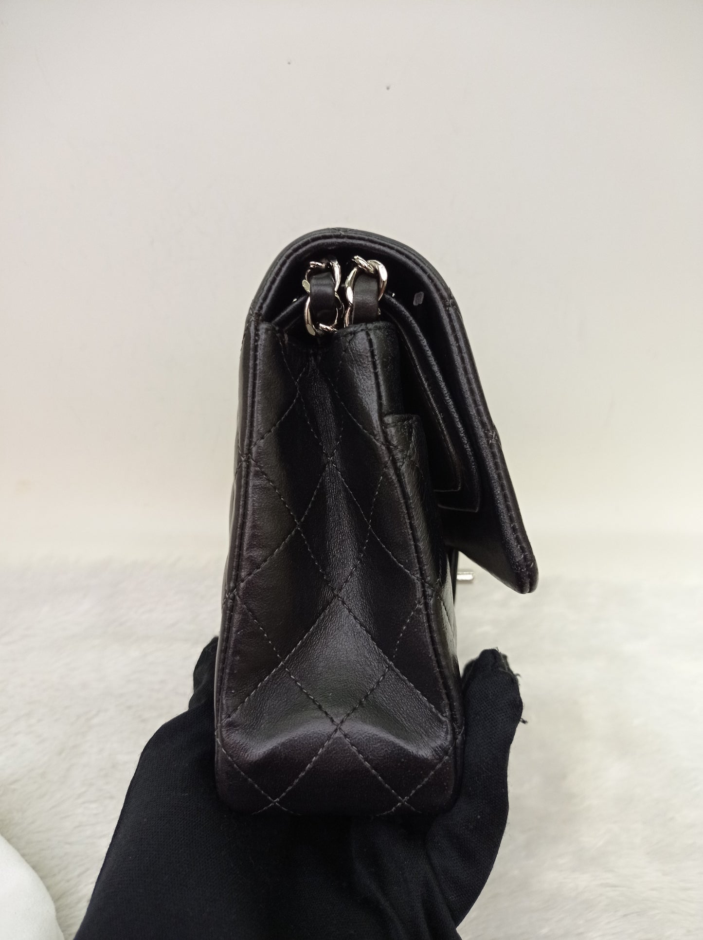 Chanel Medium Lamb Black SHW DF #16