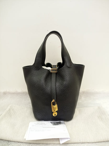 Picotin Lock 18 Clem Noir GHW #D
