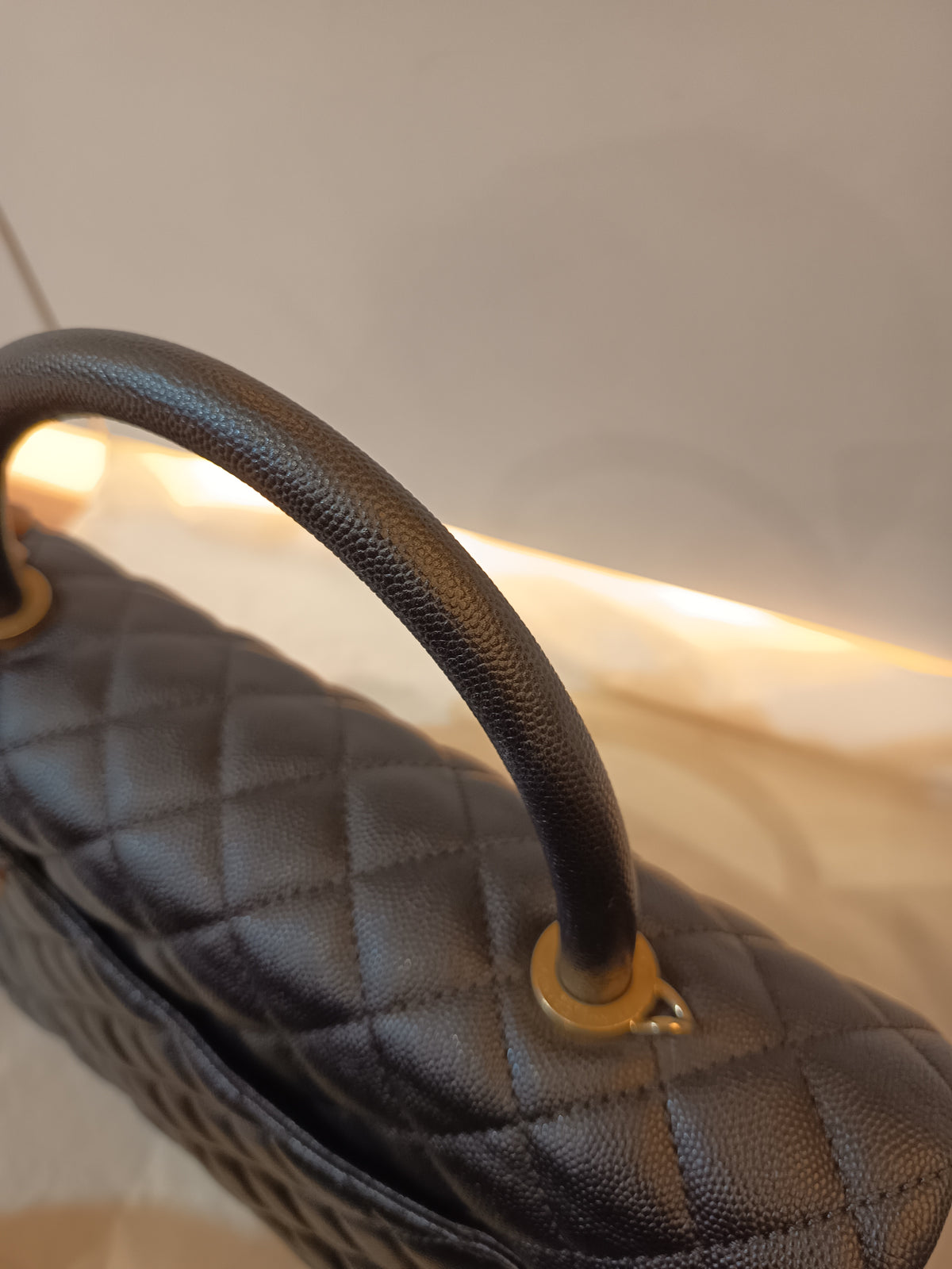 Chanel Coco Handle Large Caviar Black GHW #25