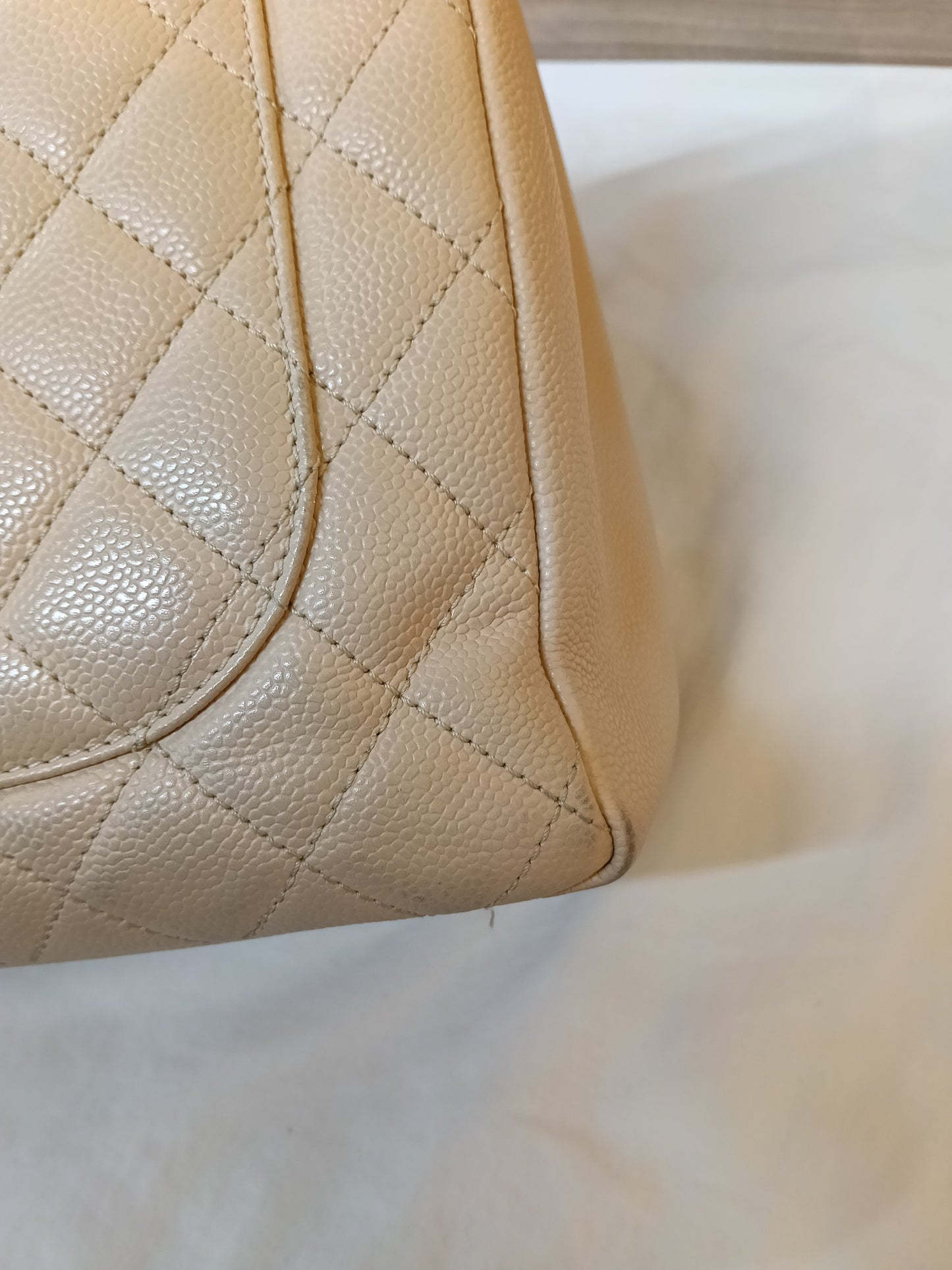 Chanel GST Caviar Beige GHW #16