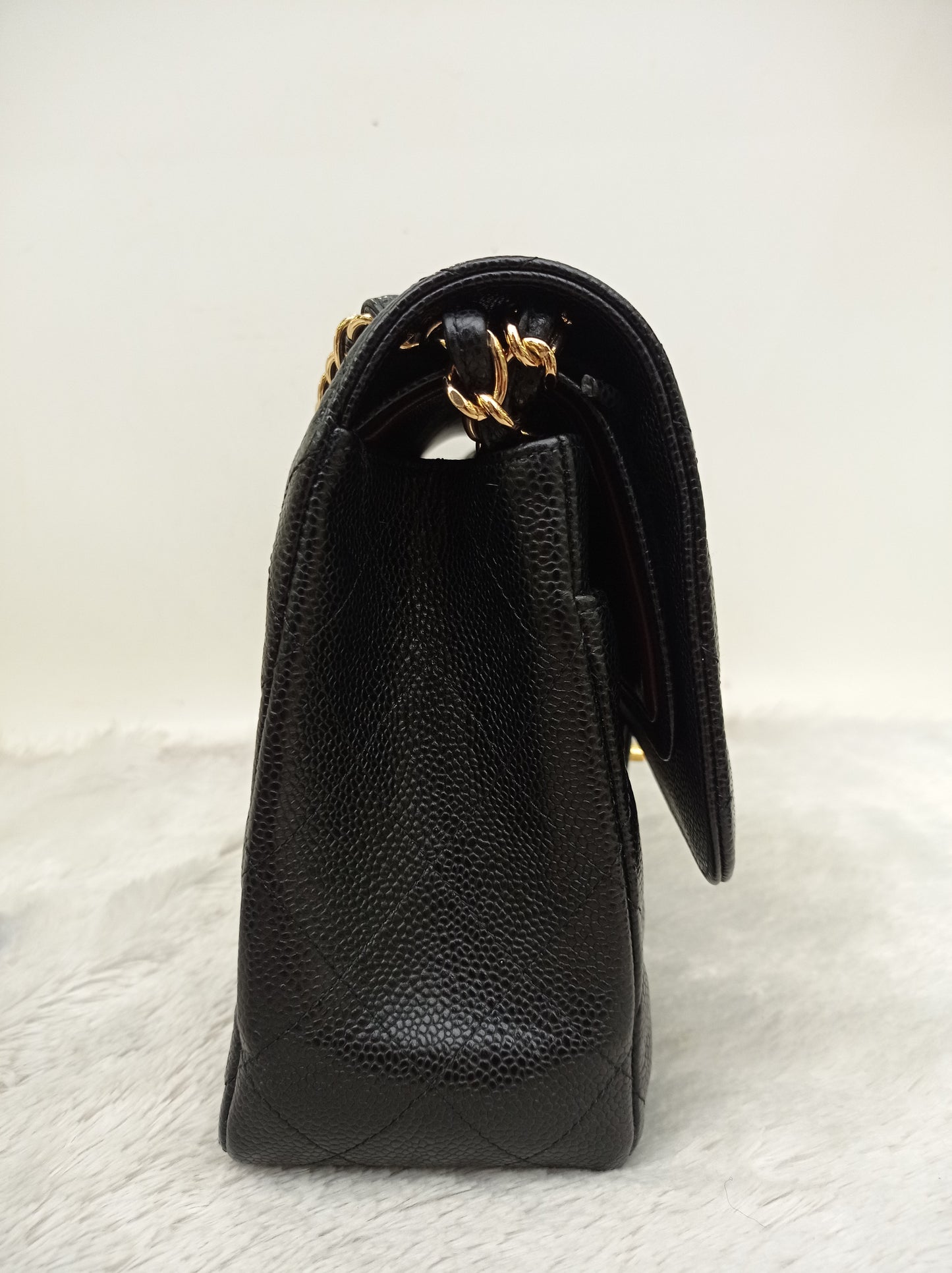 Chanel Jumbo Caviar Black GHW DF #24