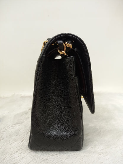 Chanel Jumbo Caviar Black GHW DF #24