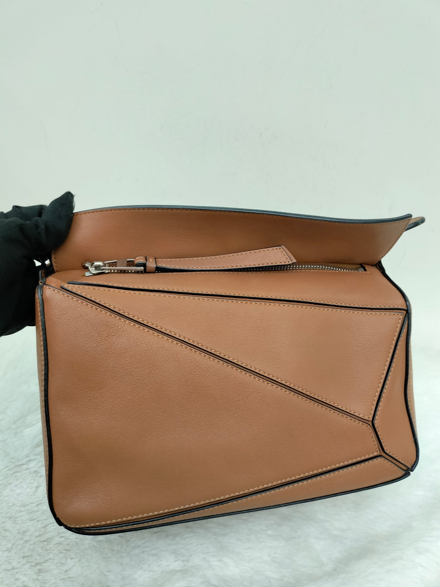 Loewe Puzzle Small Tan SHW 2019